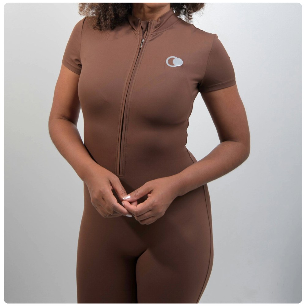 Brown Lunate Jumpsuit, view 5